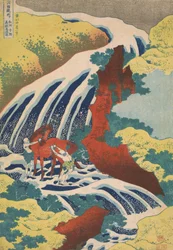 Yoshitsune Falls, from the series Famous Waterfalls in Various Provinces